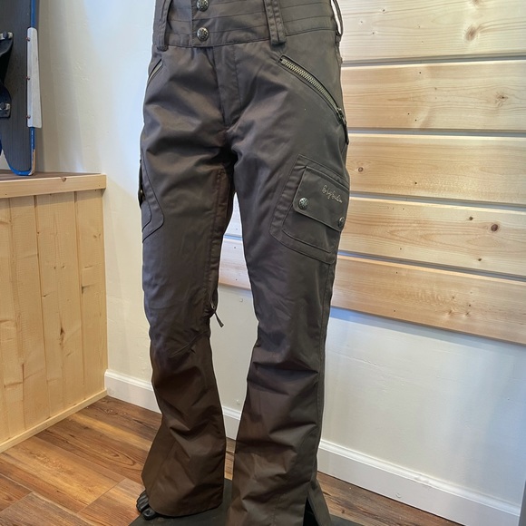 B by Burton Dryride brown snowboard pants M. - Picture 1 of 7